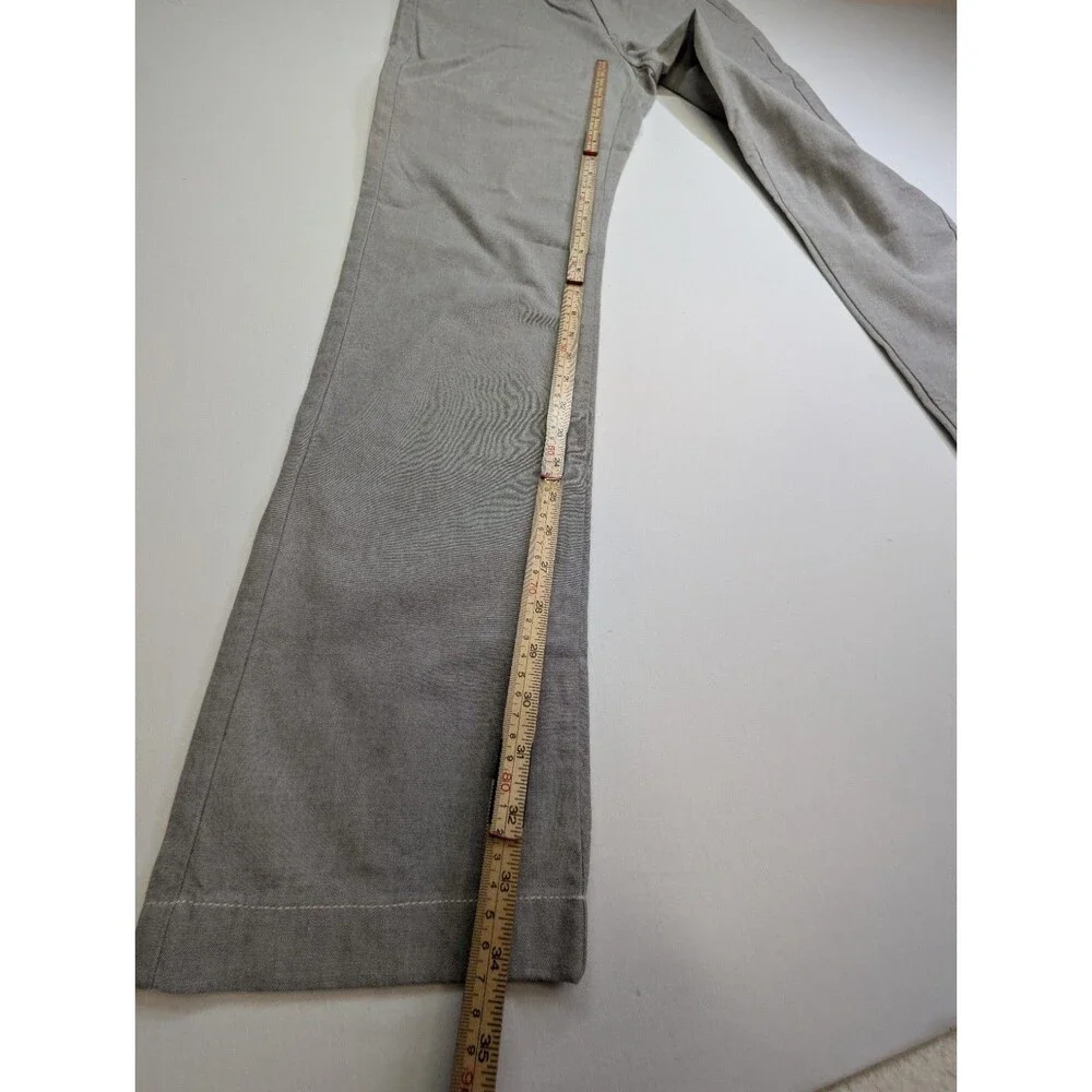 NWT J.Crew 770 Straight Fit Pants Men 30x34 Gray Stretch Chambray Chino G8132